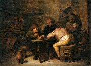 Adriaen Brouwer Interior of a Smoking Room oil on canvas